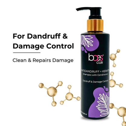 baes club anti-dandruff + keratin shampoo with conditioner